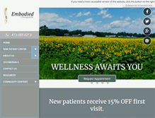 Tablet Screenshot of embodiedchiropractic.com